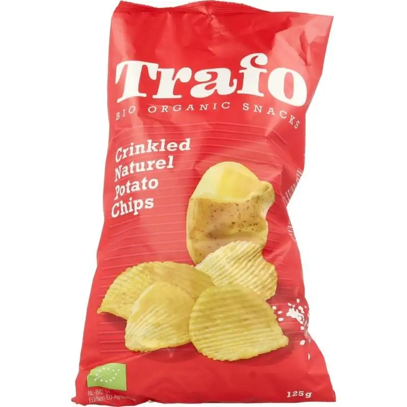 Trafo Ribbelchips gesalzen Bio (125 Gramm)