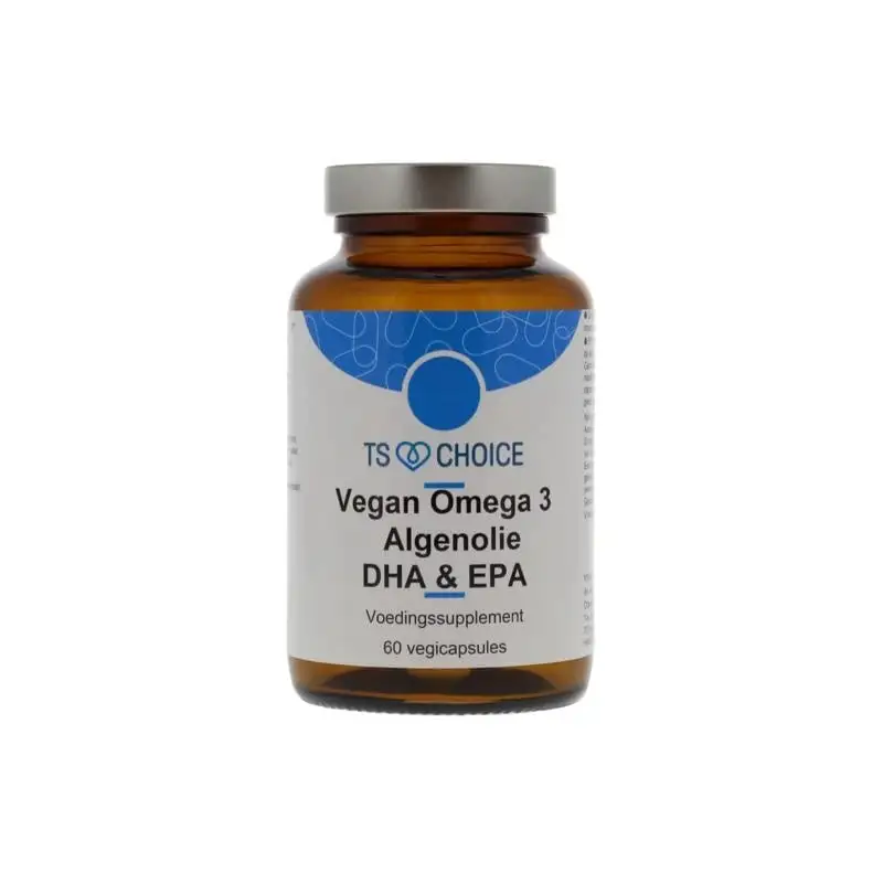 TS Choice Veganes Omega-3-Algenöl DHA & EPA (60 VCaps)