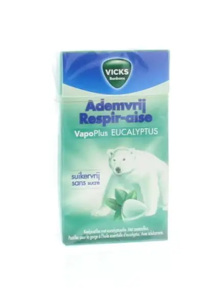 Vicks Atemfreier Eukalyptus ohne Zucker (40 gr)