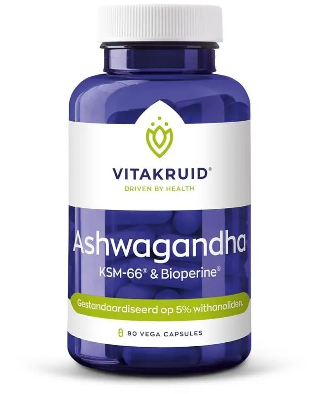 Vitakruid Ashwagandha KSM-66 & Bioperin (90 VCaps)