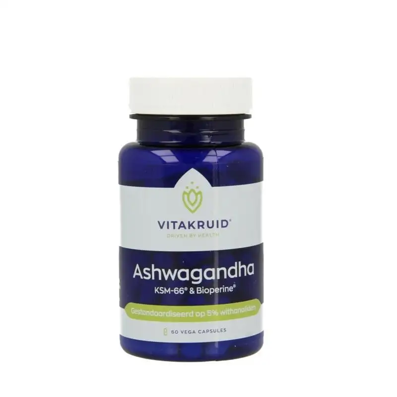 Vitakruid Ashwagandha KSM-66 & Bioperine (60 VCaps)