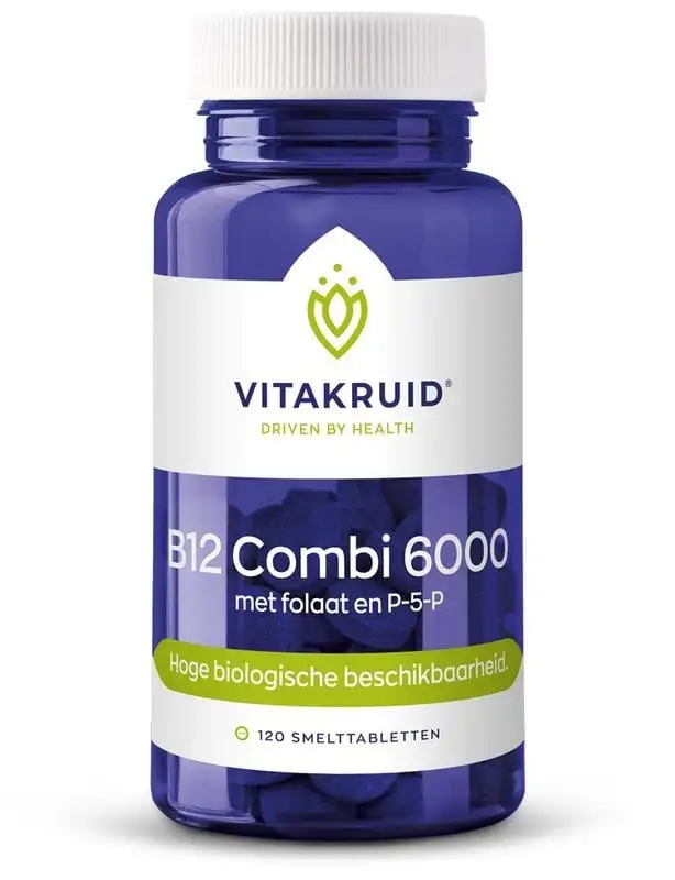 Vitakruid B12 Combi 6000 mit Folat & P-5-P (120 Tab)