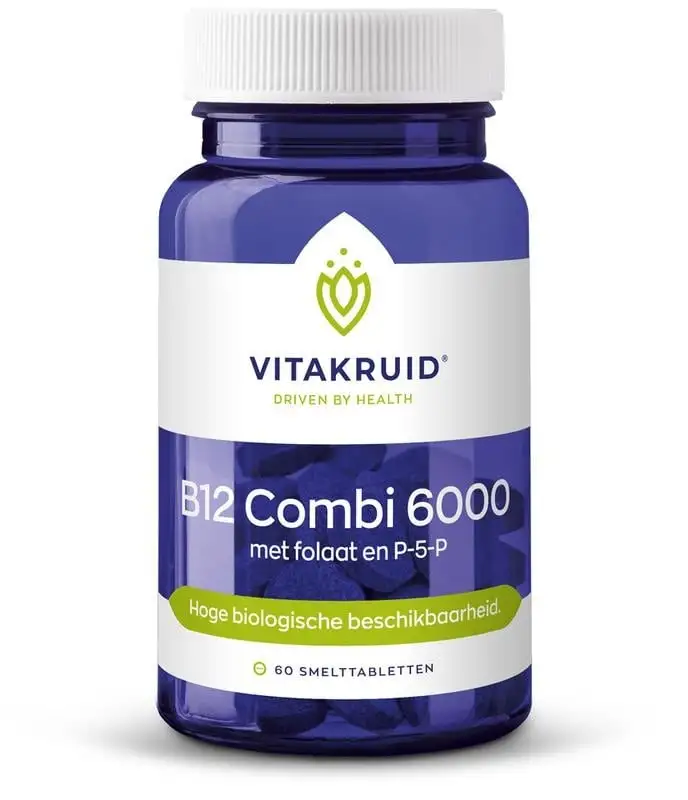 Vitakruid B12 Combi 6000 mit Folat & P-5-P (60 Tab)