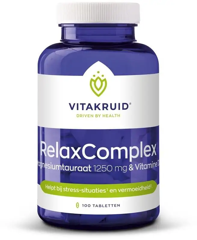 Vitakruid RelaxComplex 1250 mg Magnesiumtaurat & D3 (100 Tab)