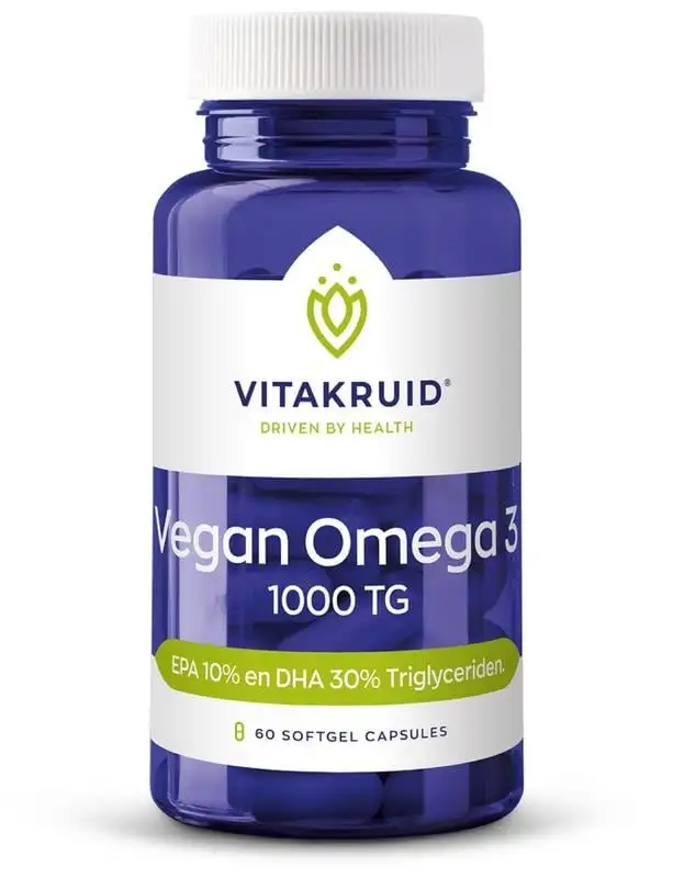 Vitakruid Vegan Omega 3 1000 Triglyceride 300 DHA 100 EPA (60 Caps)