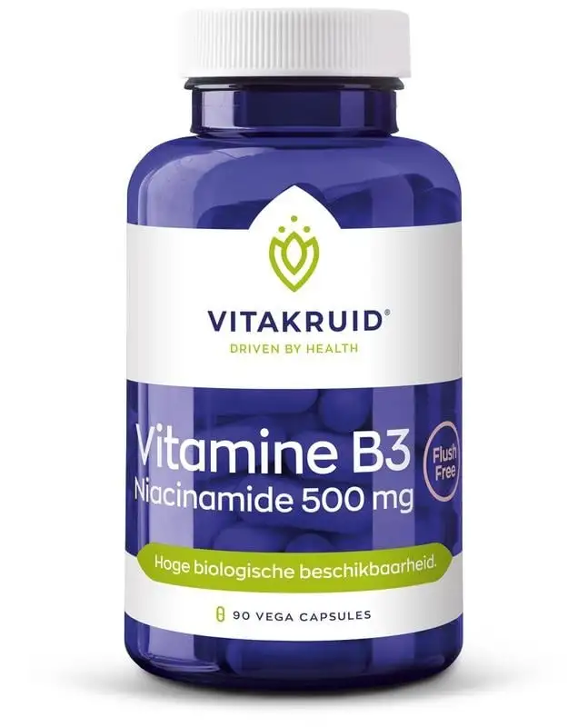 Vitakruid Vitamin B3 Niacinamid 500 mg (90 VCaps)