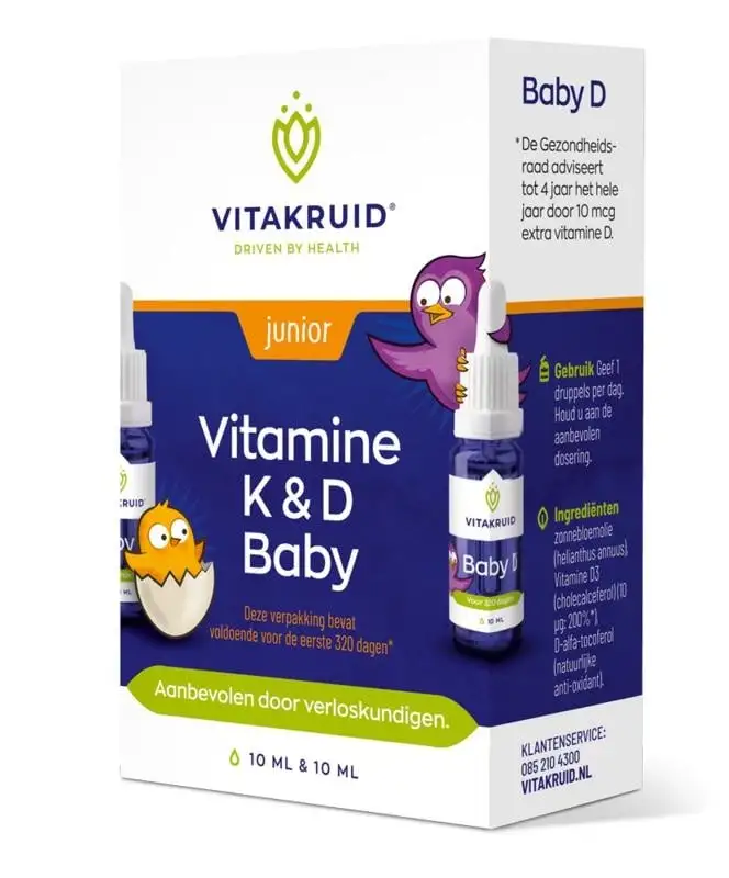Vitakruid Vitamin K & D Babytropfen 10 Ml (20 Ml)