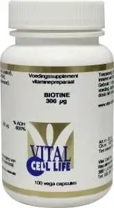 Vital Cell Life Biotin 300 µg (100 VCaps)
