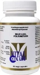 Vital Cell Life Vitamin B6/B12/B2 Folat (60 Caps)