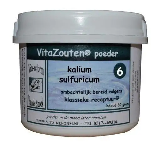 Vitazouten Kalium sulfuricum Pulver Nr. 06 (60 g)