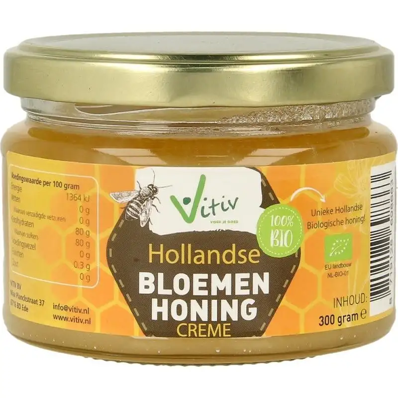 Vitiv Creme Honig Bio (300 Gramm)