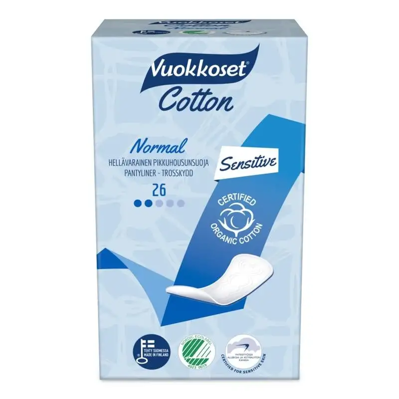 Vuokkoset Slipeinlagen normale Bio-Baumwolle 26 Stück