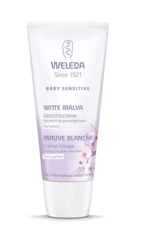 Weleda Baby White Malva Sensitive GesichtsCreme (50 Ml)