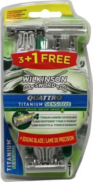 Wilkinson Quattro Titanium sensitive Einweg (4 Stück)