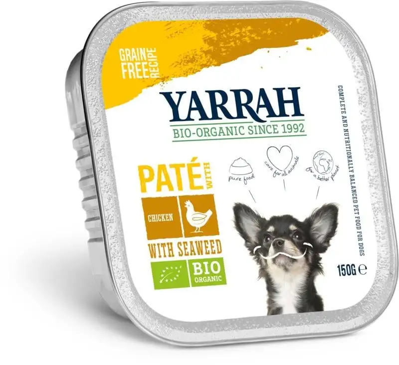 Yarrah Hundefutterpastete mit Huhn Bio (150 Gramm)