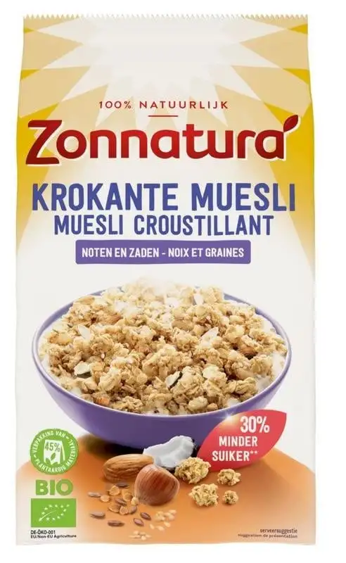 Zonnatura Knusprige Müsli-Nüsse & Samen 375 Gramm