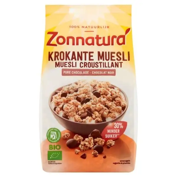 Zonnatura Knusprige Müsli-Schokolade 375 Gramm
