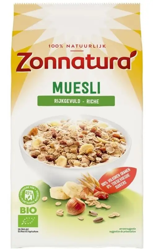 Zonnatura Müsli reich gefüllt Bio (500 gr)